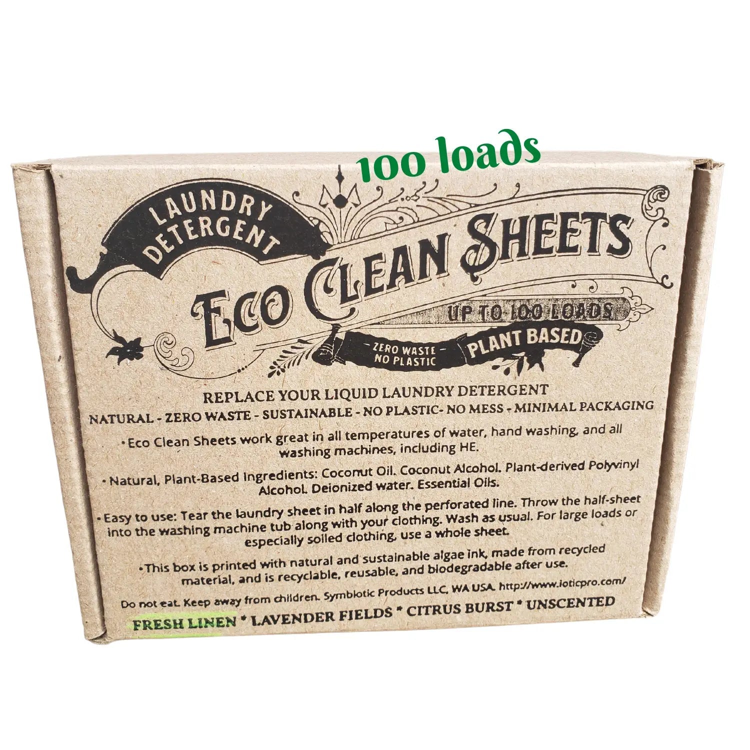 LAUNDRY SHEETS - Plant-based and zero plastic laundry detergent