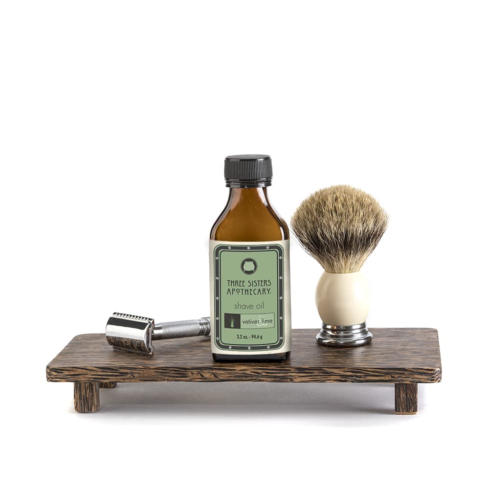 Three Sisters Apothecary Shave Oil 3.2 oz - Vetiver Lime