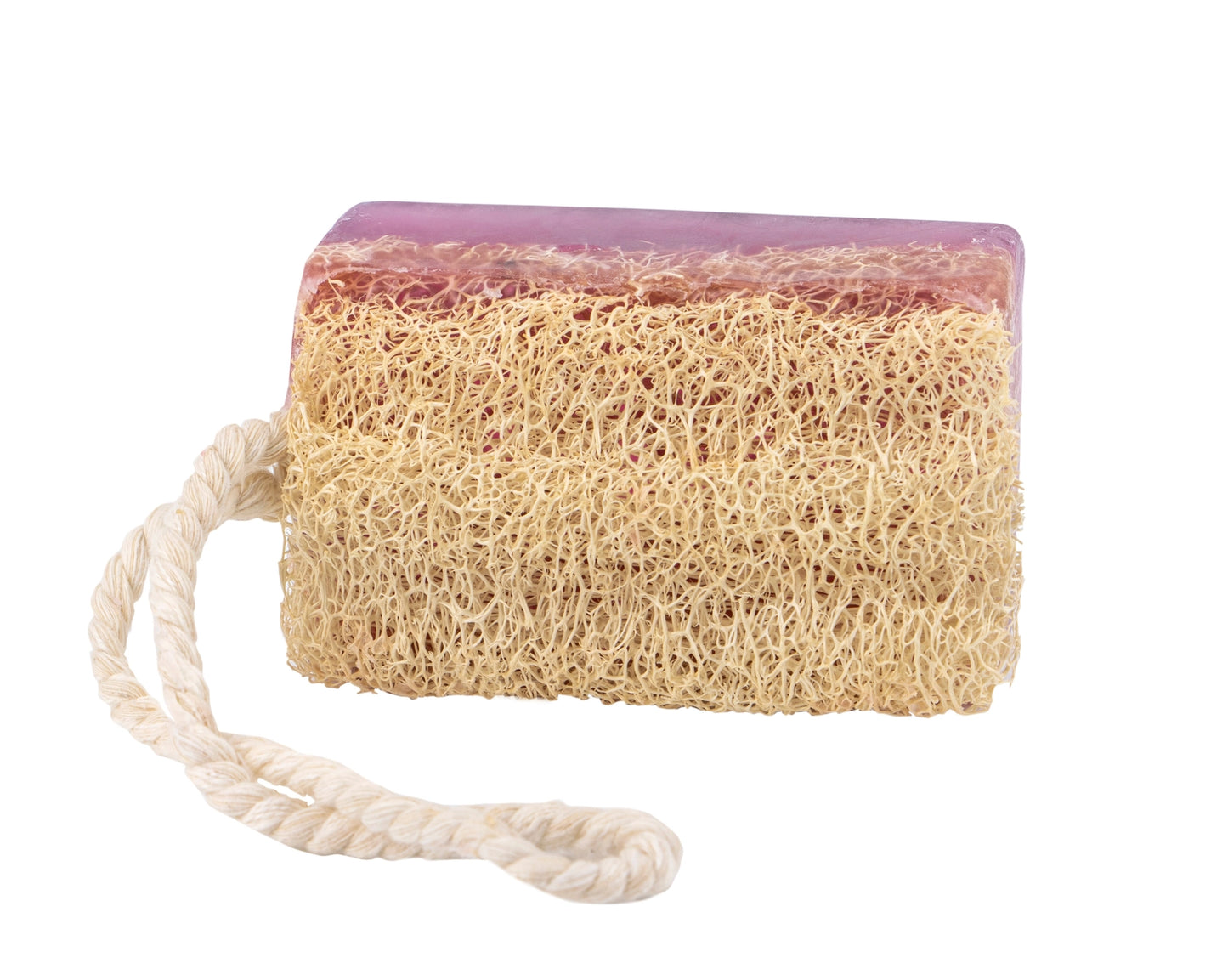 The Soap Factory-Natural Lavender Loofah Soap On A Rope - Soothing & Antibacterial