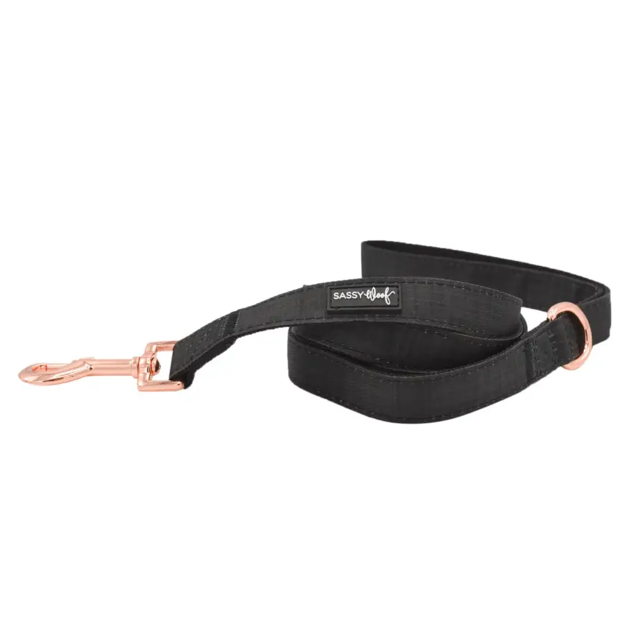 SASSY WOOF - Dog Leash - Baby Got Black